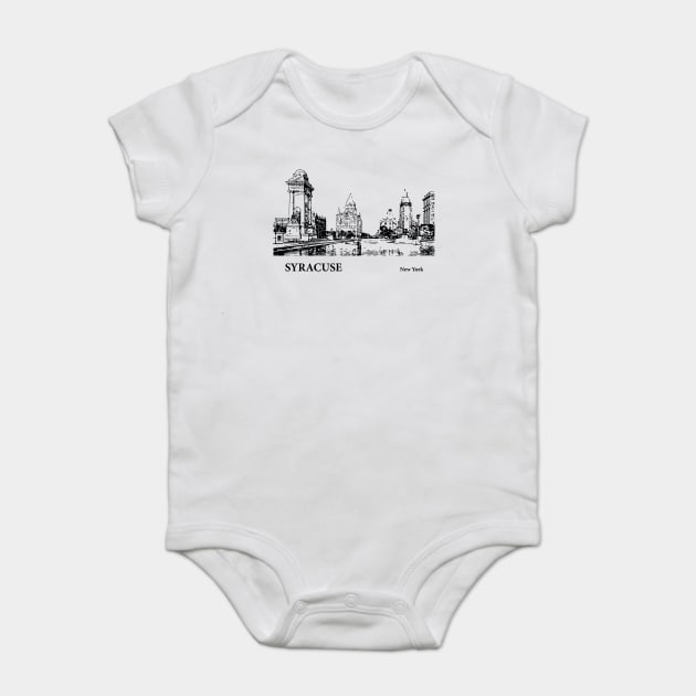 Syracuse New York Baby Bodysuit by Lakeric